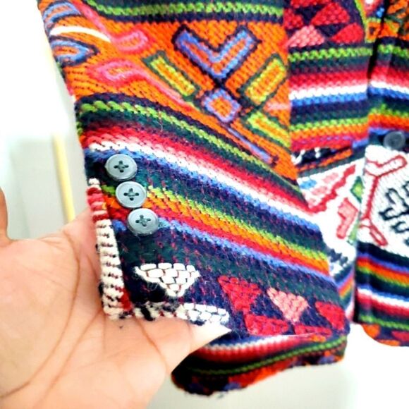 Hand Woven Yathra (Sheep Wool) Over Coat from Buthan Size Large - Picture 5 of 10